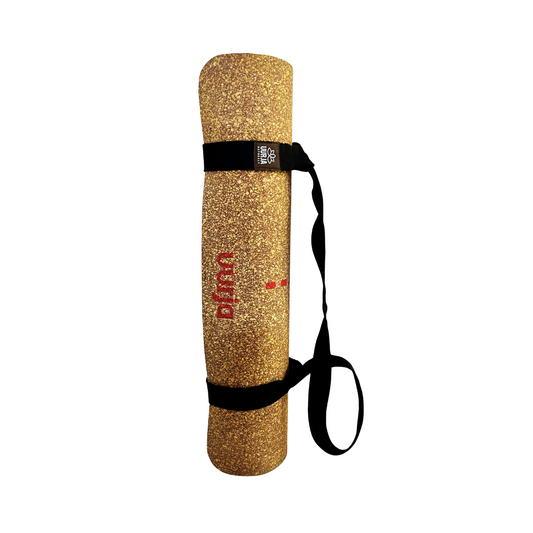 Earth Red Alignment Uurja Cork Yoga Mat for All Practitioners