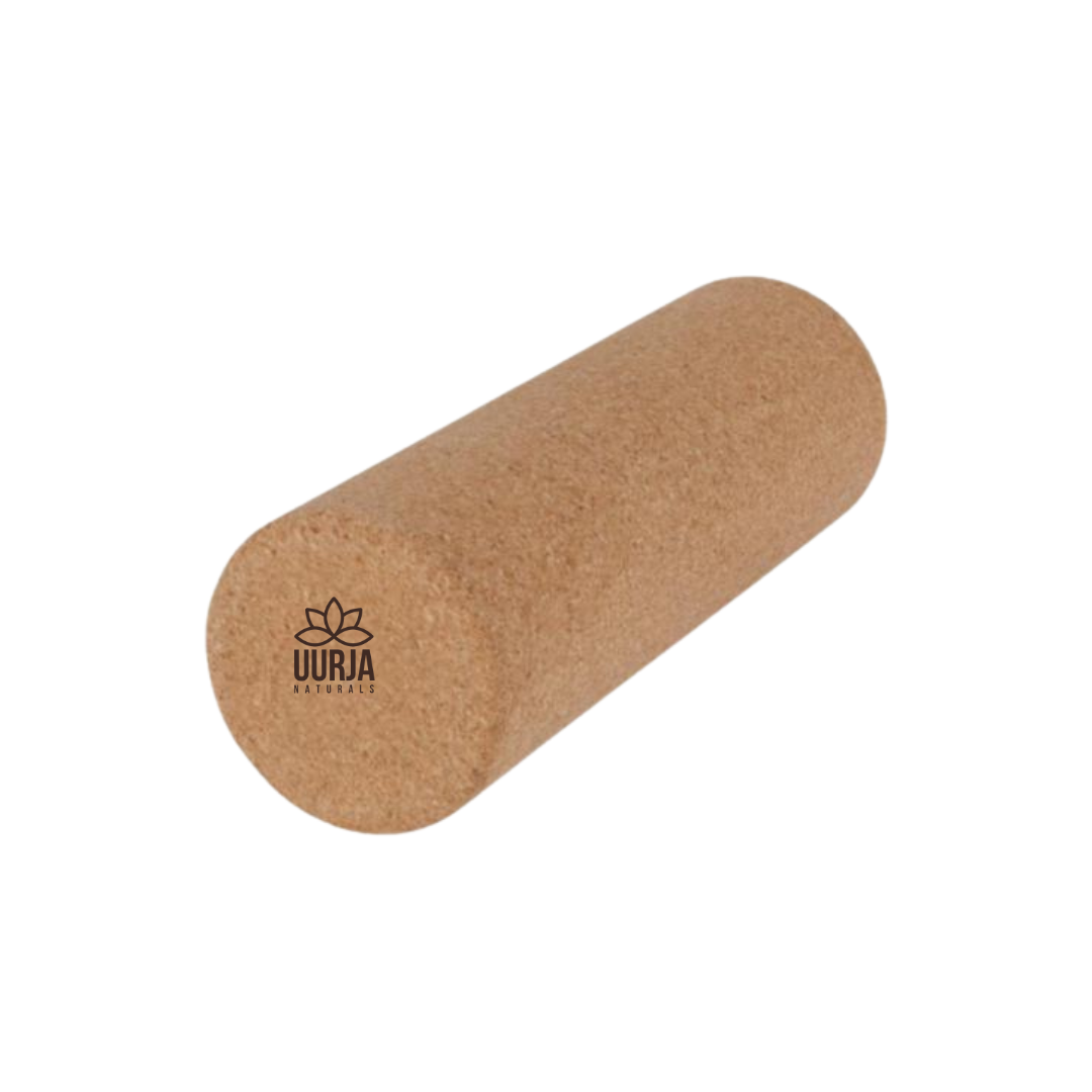UURJA Natural Cork Massage Roller – 3” x 11”