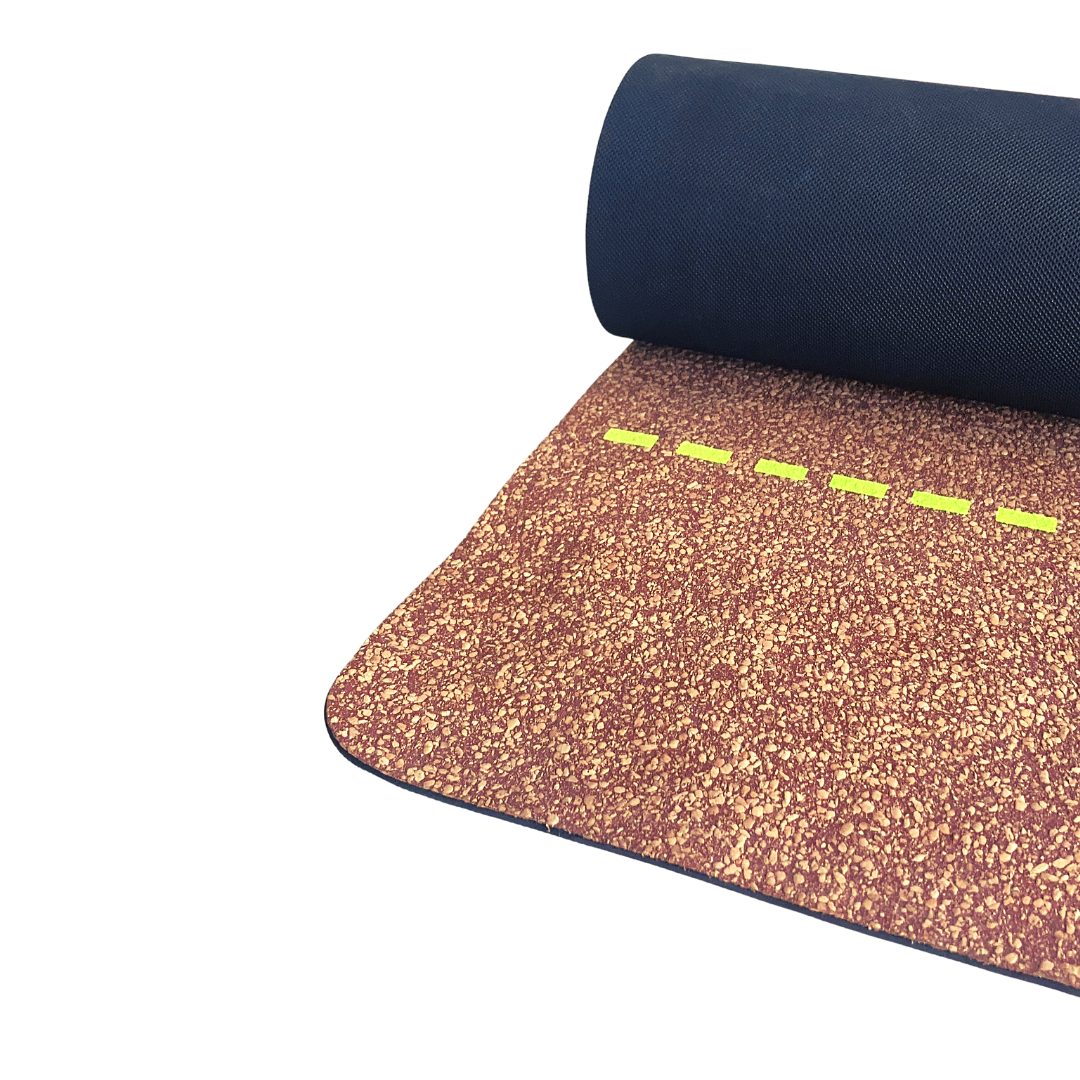 Classic Best Grip Uurja Cork Yoga Mat with Alignment Lines