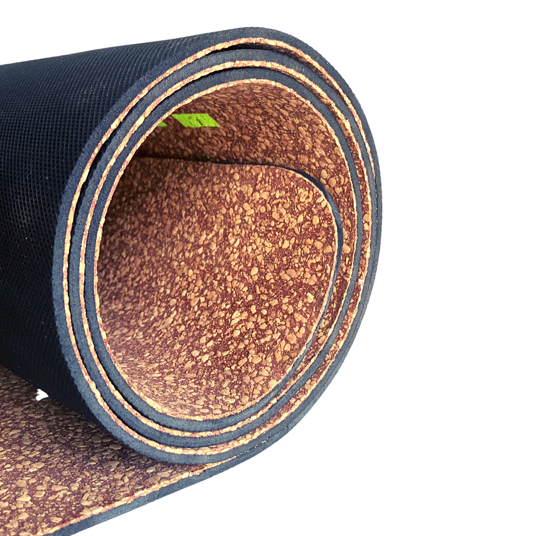Classic Best Grip Uurja Cork Yoga Mat with Alignment Lines